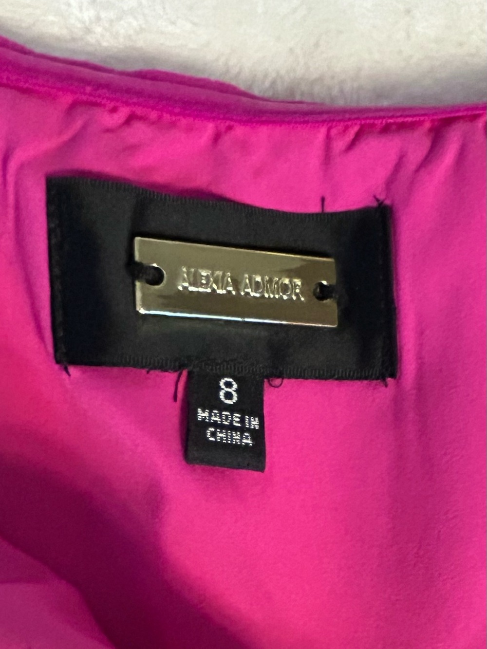 Alexia Admor Woman’s fuscia strapless jumpsuit size 8 - Picture 13 of 13